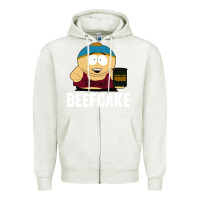 Oatmeal Heather beefcake Zipper Hoodie - artisFamous