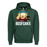 Sports Green beefcake Zipper Hoodie - artisFamous