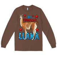 Chestnut All American Lama Long Sleeve Tee - LillyAllenDesigns