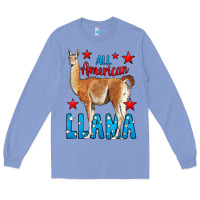 Colony Blue All American Lama Long Sleeve Tee - LillyAllenDesigns