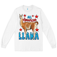 White All American Lama Long Sleeve Tee - LillyAllenDesigns