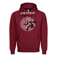 Burgundy streetlight manisfesto vertigo Zipper Hoodie - artisFamous