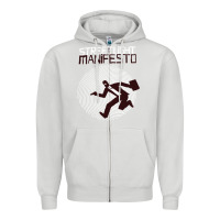 Dove Grey streetlight manisfesto vertigo Zipper Hoodie - artisFamous