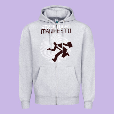 Streetlight Manisfesto Vertigo Zipper Hoodie Designed By Artisfamous