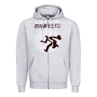 Heather Grey streetlight manisfesto vertigo Zipper Hoodie - artisFamous