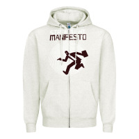 Oatmeal Heather streetlight manisfesto vertigo Zipper Hoodie - artisFamous