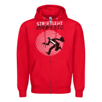 Red streetlight manisfesto vertigo Zipper Hoodie - artisFamous