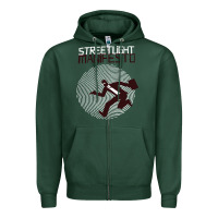 Sports Green streetlight manisfesto vertigo Zipper Hoodie - artisFamous