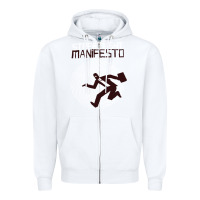 White streetlight manisfesto vertigo Zipper Hoodie - artisFamous