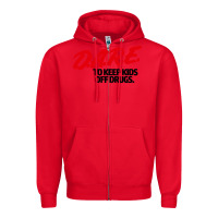 Red dare shirt Zipper Hoodie - artisFamous