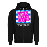 Black back and body hurts Zipper Hoodie - artisFamous