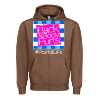 Chestnut back and body hurts Zipper Hoodie - artisFamous