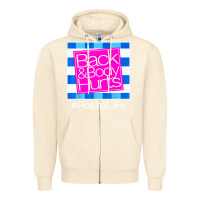 Sandshell back and body hurts Zipper Hoodie - artisFamous