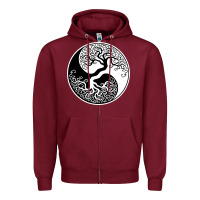 Tree Of Life Yin Yang Zipper Hoodie | Teevron
