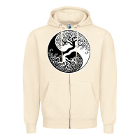 Sandshell tree of life yin yang Zipper Hoodie - artisFamous