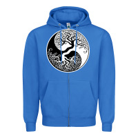 True Royal tree of life yin yang Zipper Hoodie - artisFamous
