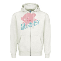 Oatmeal Heather funny kirby kanji Zipper Hoodie - artisFamous