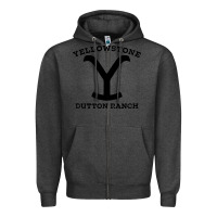 Charcoal Heather black stone dutton ranch Zipper Hoodie - artisFamous