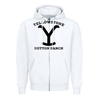 White black stone dutton ranch Zipper Hoodie - artisFamous