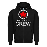 Black aviation air canada crew Zipper Hoodie - artisFamous