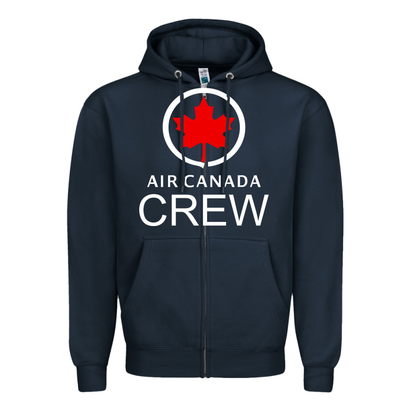 Aviation Air Canada Crew Zipper Hoodie by artisFamous | Teevron