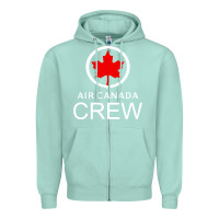 Seafoam aviation air canada crew Zipper Hoodie - artisFamous
