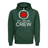 Sports Green aviation air canada crew Zipper Hoodie - artisFamous