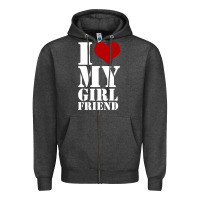 I Heart My Girlfriend Shirt Zipper Hoodie | Teevron