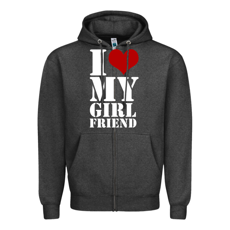 I Heart My Girlfriend Shirt Zipper Hoodie by artisFamous | Teevron