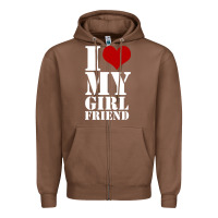 Chestnut i heart my girlfriend shirt Zipper Hoodie - artisFamous