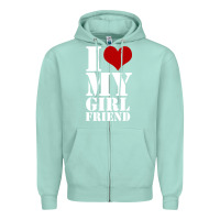 Seafoam i heart my girlfriend shirt Zipper Hoodie - artisFamous