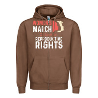 Chestnut women’s march for reproductive rights pro choice feminist, women’s Zipper Hoodie - artisFamous