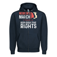 Navy women’s march for reproductive rights pro choice feminist, women’s Zipper Hoodie - artisFamous