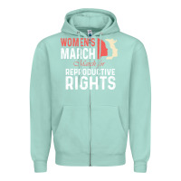 Seafoam women’s march for reproductive rights pro choice feminist, women’s Zipper Hoodie - artisFamous