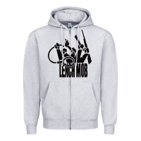 Heather Grey lench mob ice cube nwa west coast crewneck Zipper Hoodie - artisFamous