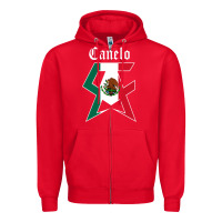 Red canelo alvarez Zipper Hoodie - artisFamous