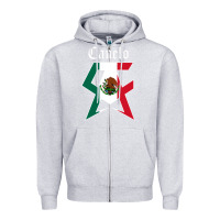 Heather Grey canelo alvarez Zipper Hoodie - artisFamous