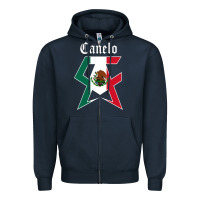 Navy canelo alvarez Zipper Hoodie - artisFamous