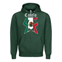 Sports Green canelo alvarez Zipper Hoodie - artisFamous