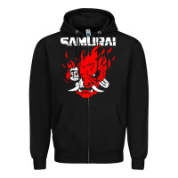 Black cyberpunk 2077 Zipper Hoodie - artisFamous