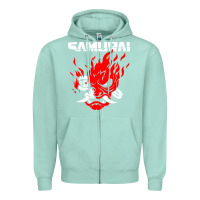Seafoam cyberpunk 2077 Zipper Hoodie - artisFamous