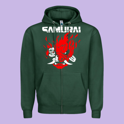 Cyberpunk 2077 Zipper Hoodie Designed By Artisfamous