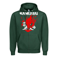 Sports Green cyberpunk 2077 Zipper Hoodie - artisFamous