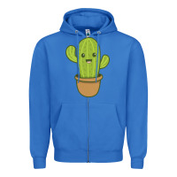True Royal happy cactus hug me please Zipper Hoodie - artisFamous