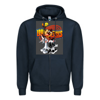 Navy cartoon Zipper Hoodie - artisFamous