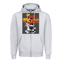 Heather Grey cartoon Zipper Hoodie - artisFamous