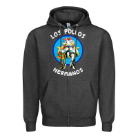 Charcoal Heather los pollos hermanos classic Zipper Hoodie - artisFamous
