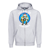 Heather Grey los pollos hermanos classic Zipper Hoodie - artisFamous