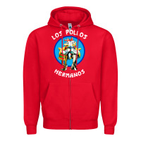 Red los pollos hermanos classic Zipper Hoodie - artisFamous