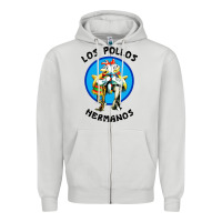 Dove Grey los pollos hermanos classic Zipper Hoodie - artisFamous